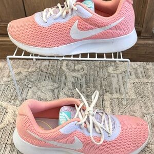 Nike Coral and White Running Shoes